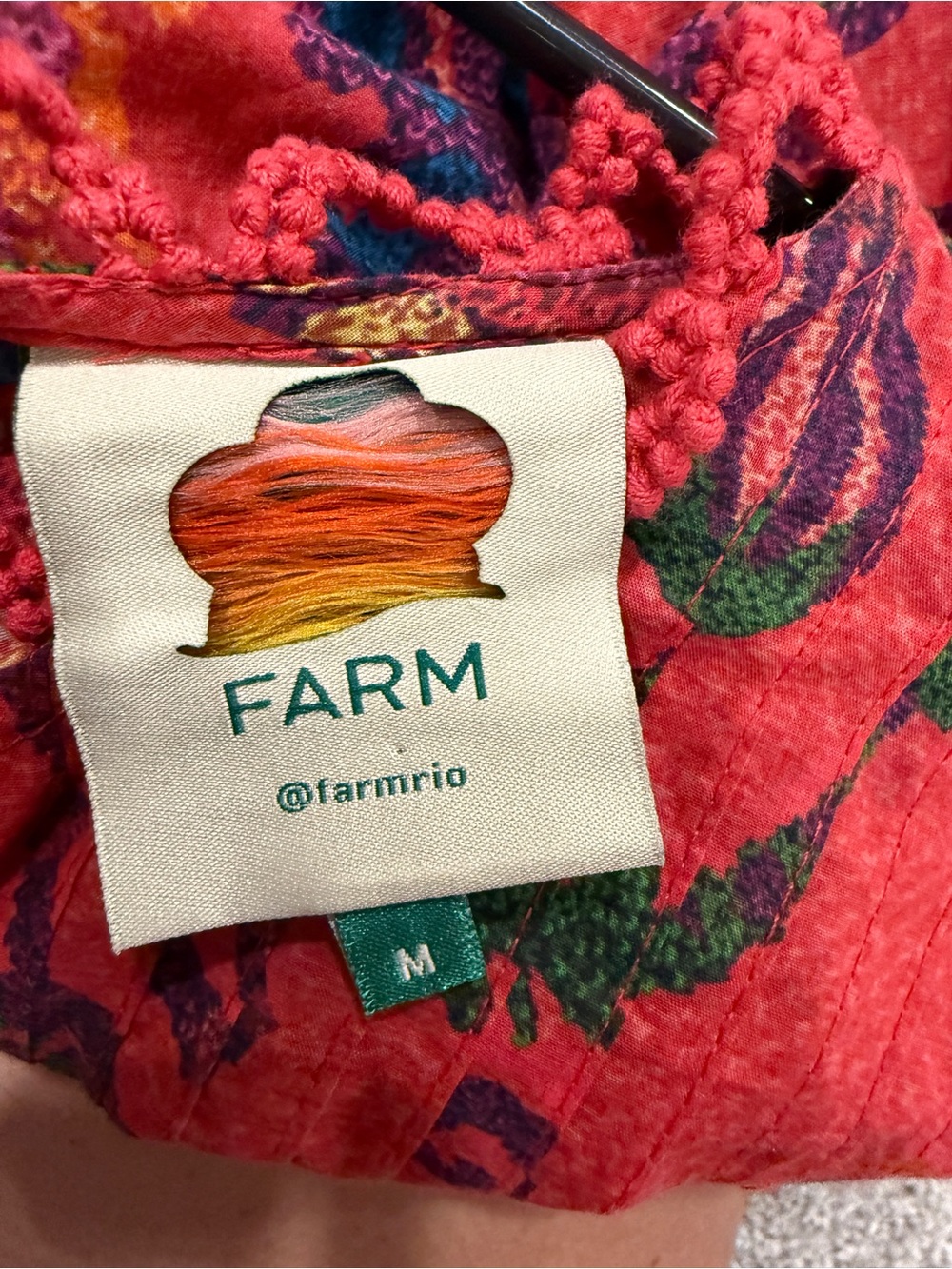 FARM Rio Red Multicolor Floral Ruffle Dress - Picture 2 of 3